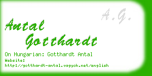 antal gotthardt business card